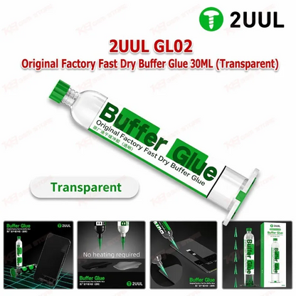 2UUL GL02 Original Factory Fast Dry Buffer Glue 30ML (Transparent)