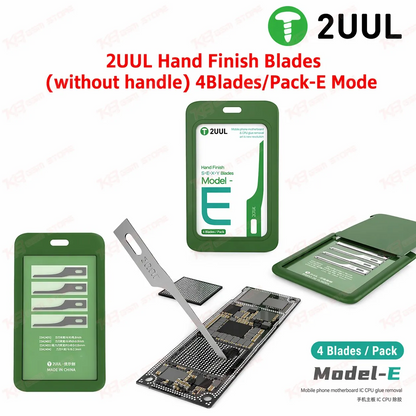 2UUL Hand Finish Blades (without handle) 4BladesPack-E Mode
