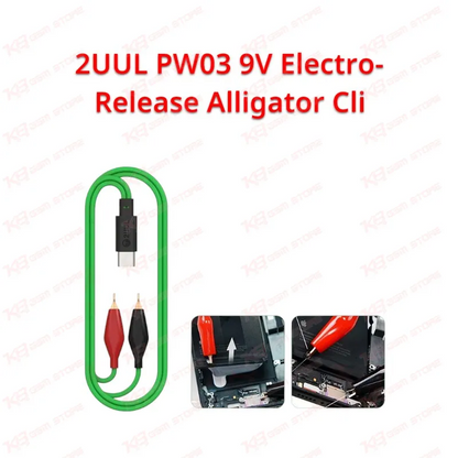 2UUL PW03 9V Electro-Release Alligator Cli