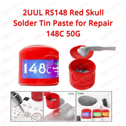 2UUL RS148 Red Skull Solder Tin Paste for Repair 148C 50G