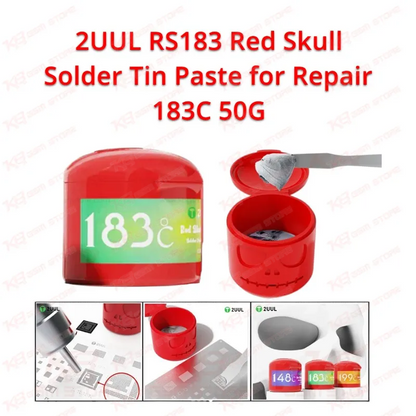 2UUL RS183 Red Skull Solder Tin Paste for Repair 183C 50G