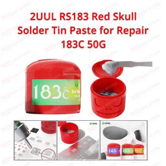 2UUL RS183 Red Skull Solder Tin Paste for Repair 183C 50G