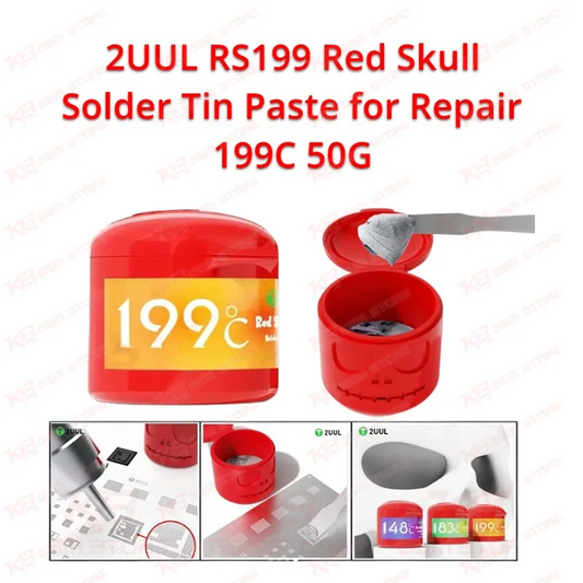 2UUL RS199 Red Skull Solder Tin Paste for Repair 199C 50G