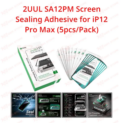 2UUL SA12PM Screen Sealing Adhesive for iP12 Pro Max (5pcs/Pack)