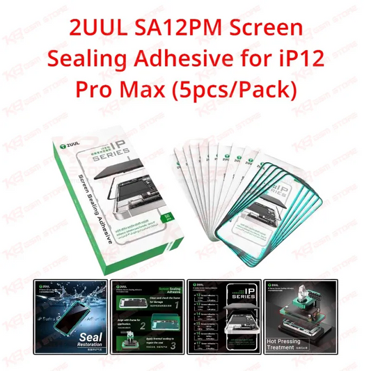 2UUL SA12PM Screen Sealing Adhesive for iP12 Pro Max (5pcs/Pack)