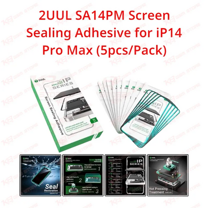 2UUL SA14PM Screen Sealing Adhesive for iP14 Pro Max (5pcs/Pack)