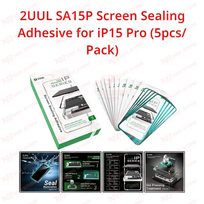 2UUL SA15P Screen Sealing Adhesive for iP15 Pro (5pcs/Pack)
