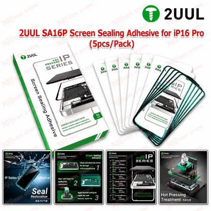 2UUL SA16P Screen Sealing Adhesive for iP16 Pro (5pcs/Pack)