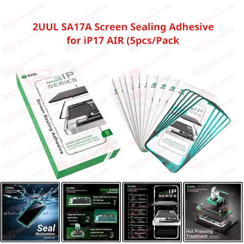 2UUL SA17A Screen Sealing Adhesive for iP17 AIR (5pcs/Pack
