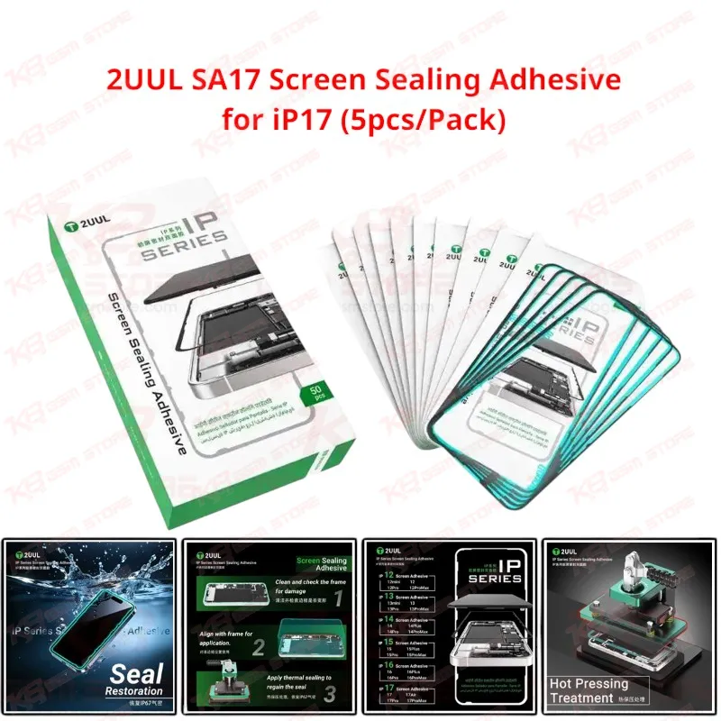 2UUL SA17 Screen Sealing Adhesive for iP17 (5pcs/Pack)