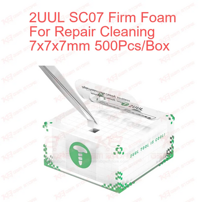 2UUL SC07 Firm Foam For Repair Cleaning 7x7x7mm 500Pcs/Box