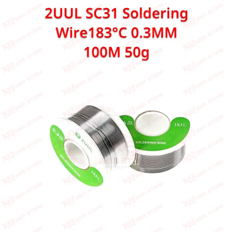 2UUL SC31 Soldering Wire183°C 0.3MM 100M 50g