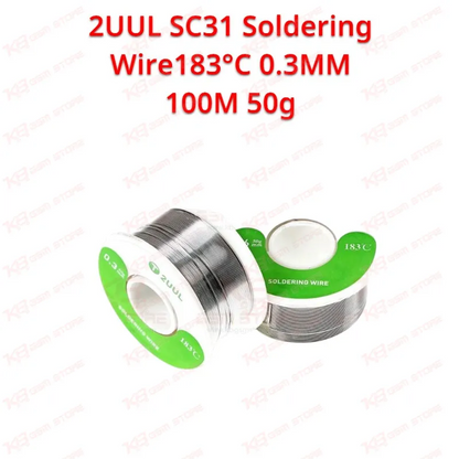 2UUL SC31 Soldering Wire183°C 0.3MM 100M 50g