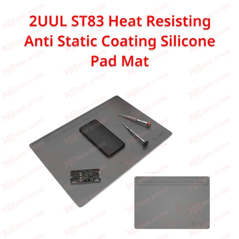 2UUL ST83 Heat Resisting Anti Static Coating Silicone Pad Mat