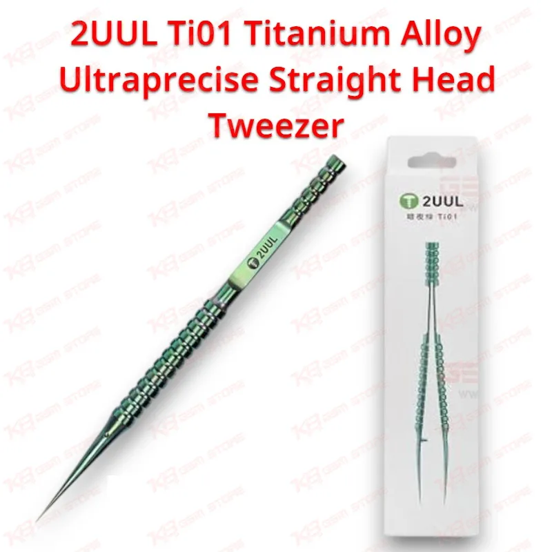 2UUL Ti01 Titanium Alloy Ultraprecise Straight Head Tweezer