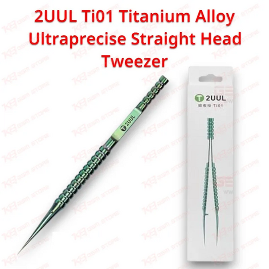 2UUL Ti01 Titanium Alloy Ultraprecise Straight Head Tweezer