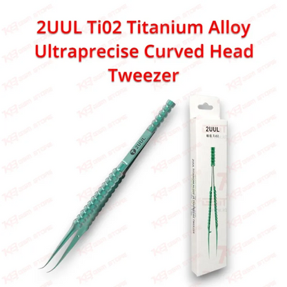 2UUL Ti02 Titanium Alloy Ultraprecise Curved Head Tweezer