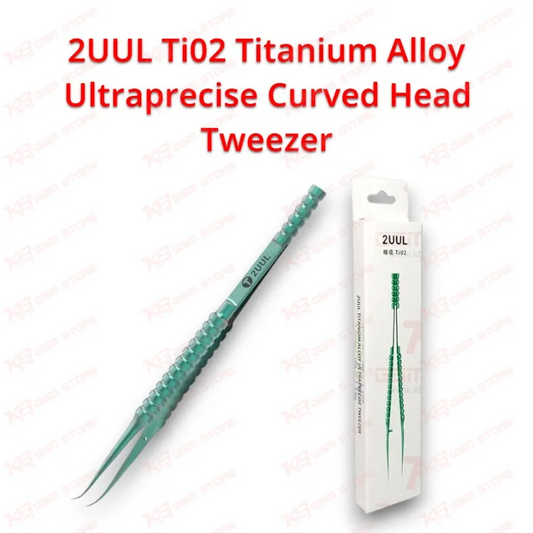 2UUL Ti02 Titanium Alloy Ultraprecise Curved Head Tweezer