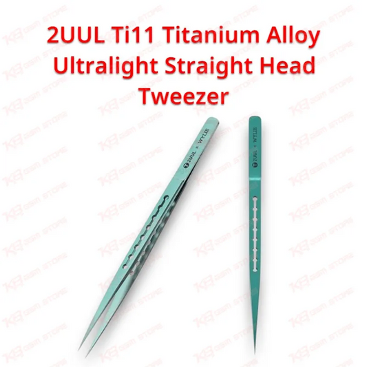 2UUL Ti11 Titanium Alloy Ultralight Straight Head Tweezer
