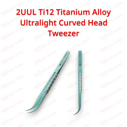 2UUL Ti12 Titanium Alloy Ultralight Curved Head Tweezer