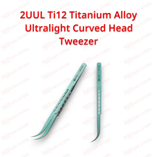 2UUL Ti12 Titanium Alloy Ultralight Curved Head Tweezer