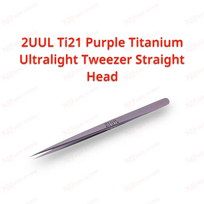 2UUL Ti21 Purple Titanium Ultralight Tweezer (Straight Head)