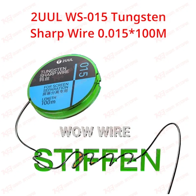 2UUL WS-015 Tungsten Sharp Wire 0.015*100M