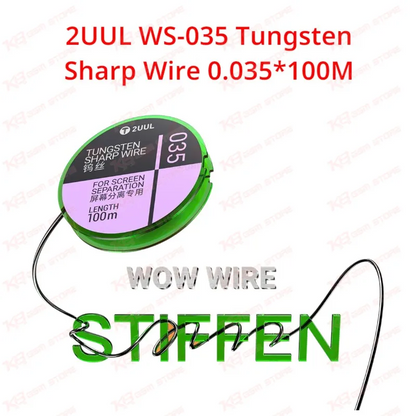 2UUL WS-035 Tungsten Sharp Wire 0.035*100M