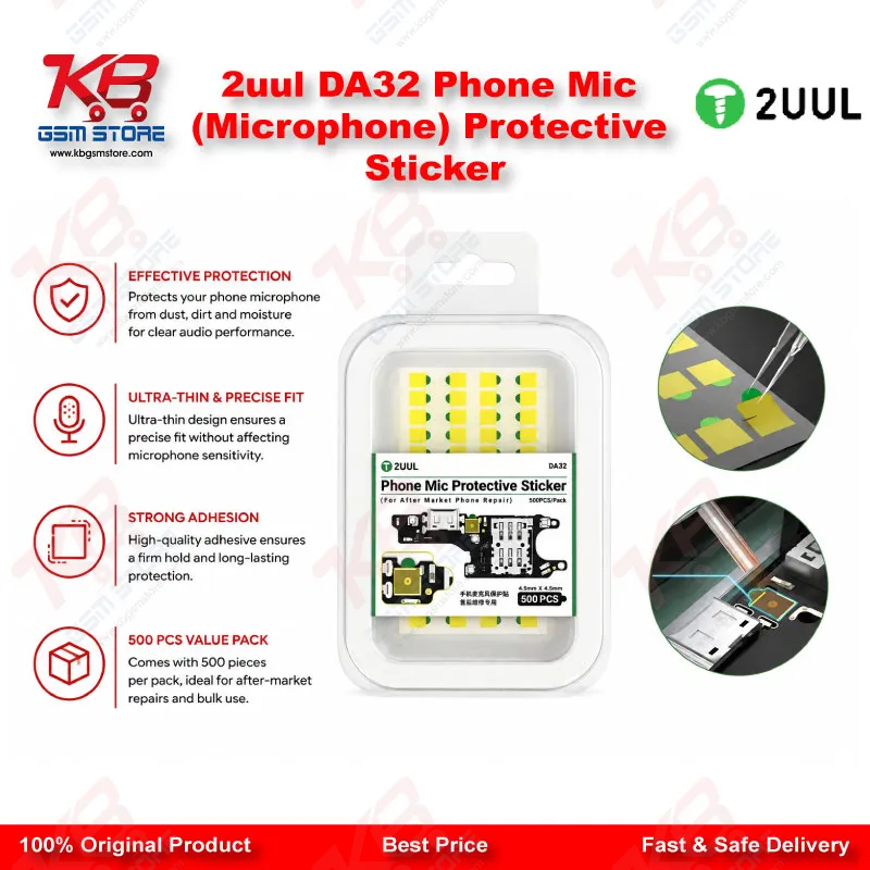 2uul DA32 Phone Mic (Microphone) Protective Sticker