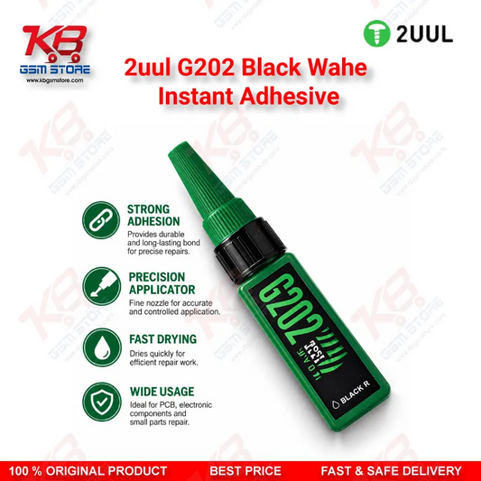 2uul G202 Black Wahe Instant Adhesive Phone Frame Glue