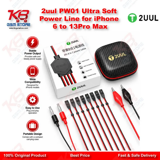 2uul PW01 Ultra Soft Power Line for iPhone 6 to 13Pro Max