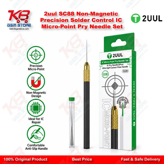 2uul SC88 Non-Magnetic Precision Solder Control IC Micro-Point Pry Needle Set
