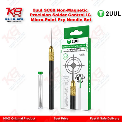 2uul SC88 Non-Magnetic Precision Solder Control IC Micro-Point Pry Needle Set