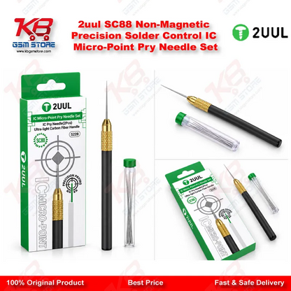 2uul SC88 Non-Magnetic Precision Solder Control IC Micro-Point Pry Needle Set
