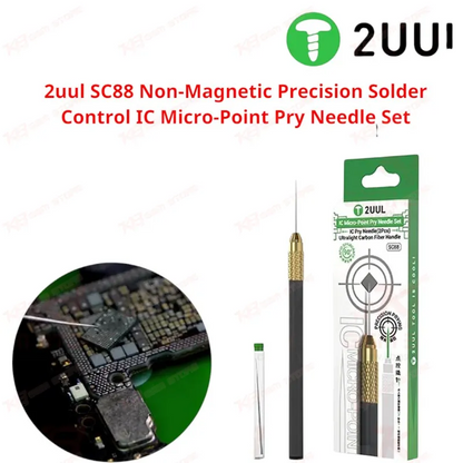 2uul SC88 Non-Magnetic Precision Solder Control IC Micro-Point Pry Needle Set