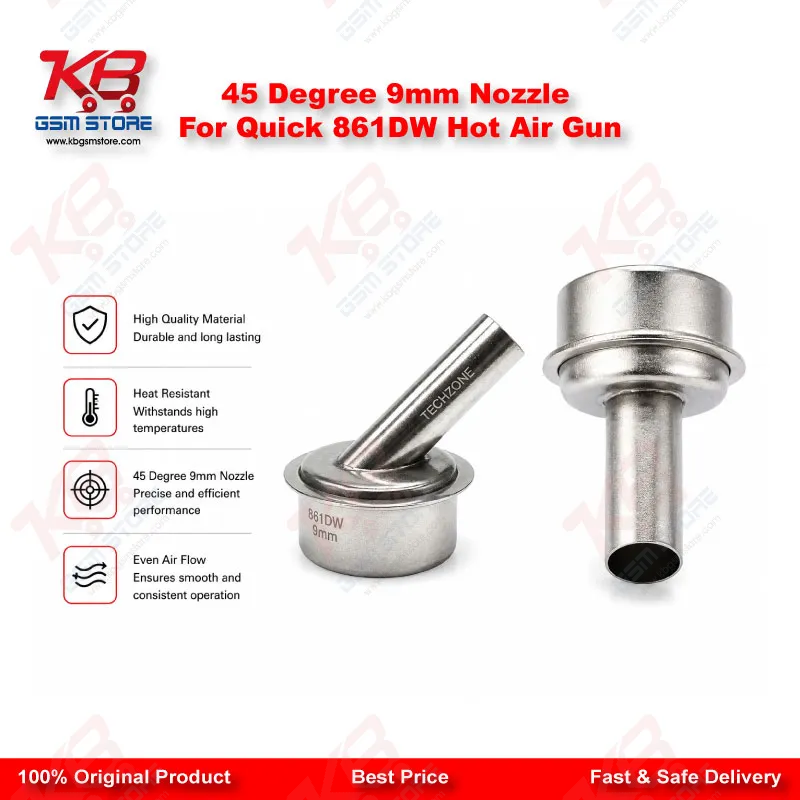 45 Degree 9mm Nozzle For Quick 861DW Hot Air Gun