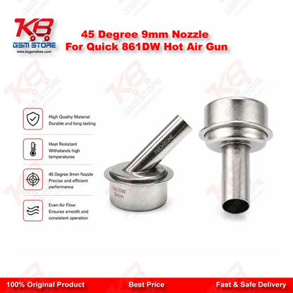 45 Degree 9mm Nozzle For Quick 861DW Hot Air Gun