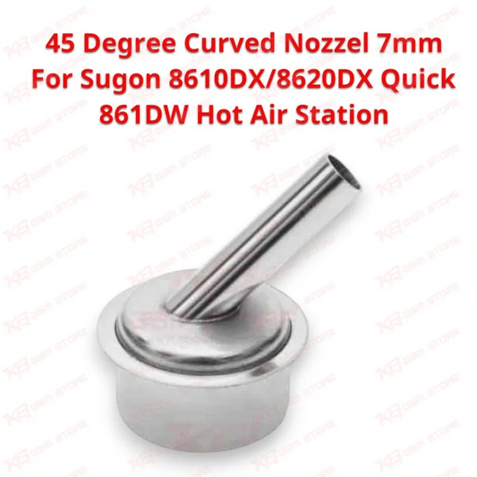 45 Degree Curved Nozzel 7mm For Sugon 8610DX/8620DX Quick 861DW Hot Air Station
