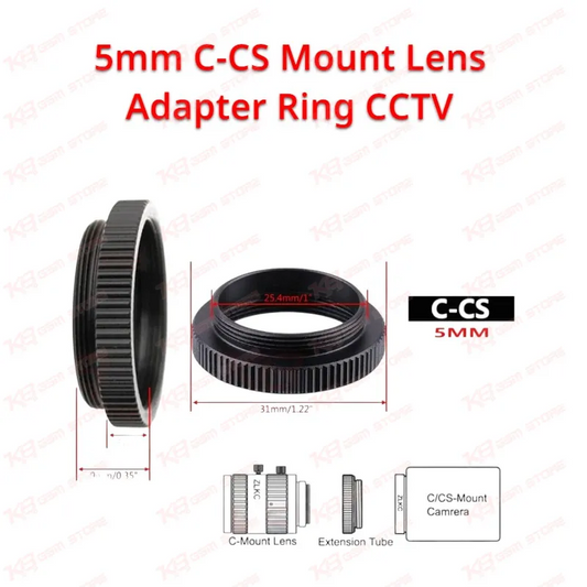 5mm C-CS Mount Lens Adapter Ring CCTV