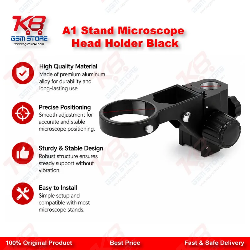 A1 Stand Microscope Head Holder Black