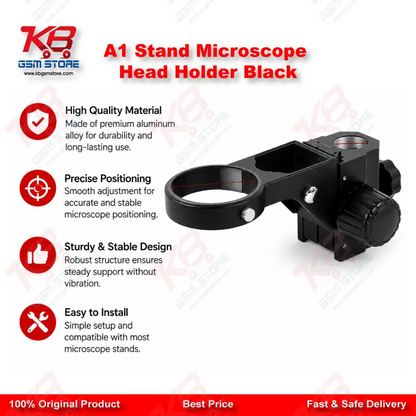 A1 Stand Microscope Head Holder Black