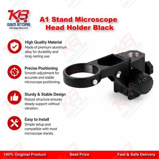 A1 Stand Microscope Head Holder Black