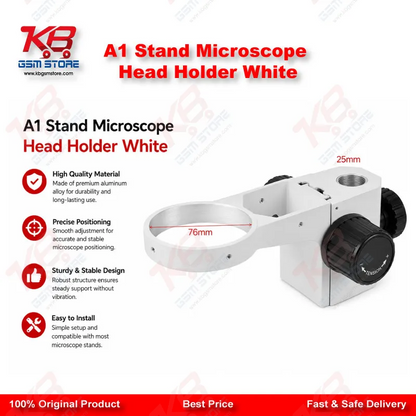 A1 Stand Microscope Head Holder White