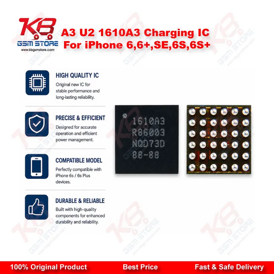 A3 U2 1610A3 Charging IC For iPhone 6, 6+, SE, 6S, 6S+