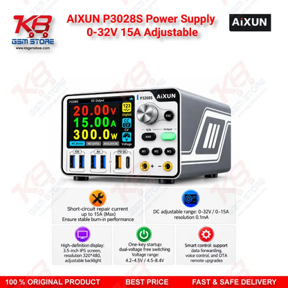 AIXUN P3208S Power Supply 0-32V 15A Adjustable