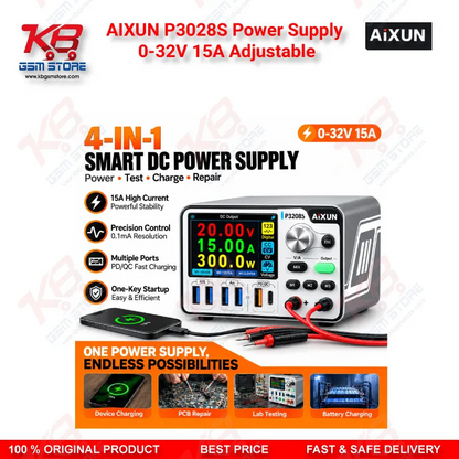 AIXUN P3208S Power Supply 0-32V 15A Adjustable