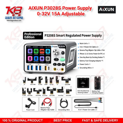 AIXUN P3208S Power Supply 0-32V 15A Adjustable