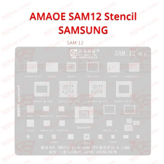 AMAOE SAM12 Stencil SAMSUNG