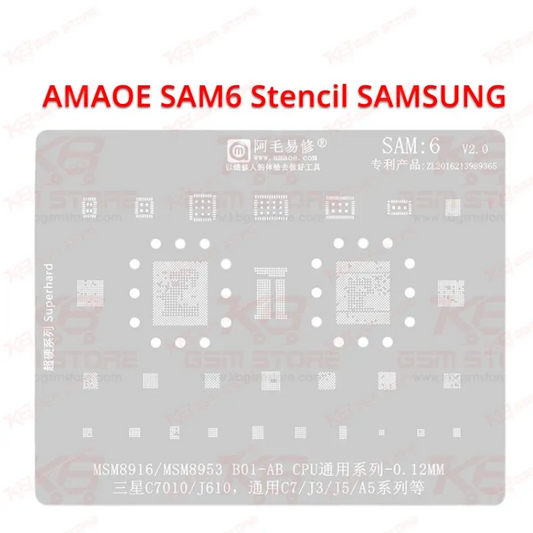AMAOE SAM6 Stencil SAMSUNG