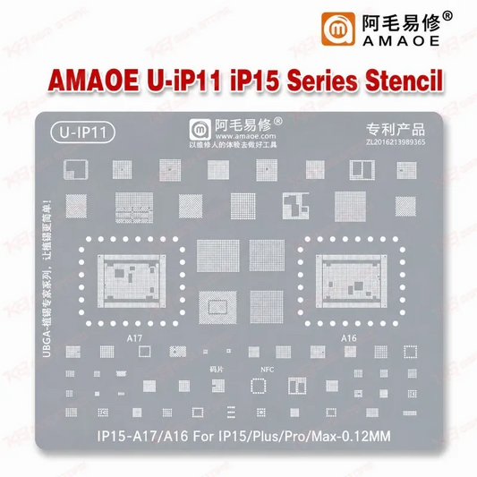 AMAOE U-iP11 iP15 Series Stencil